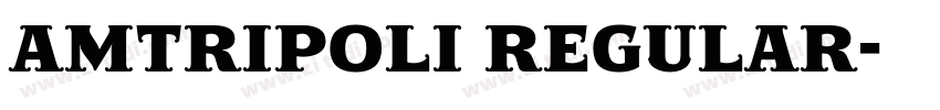 AMTripoli Regular字体转换